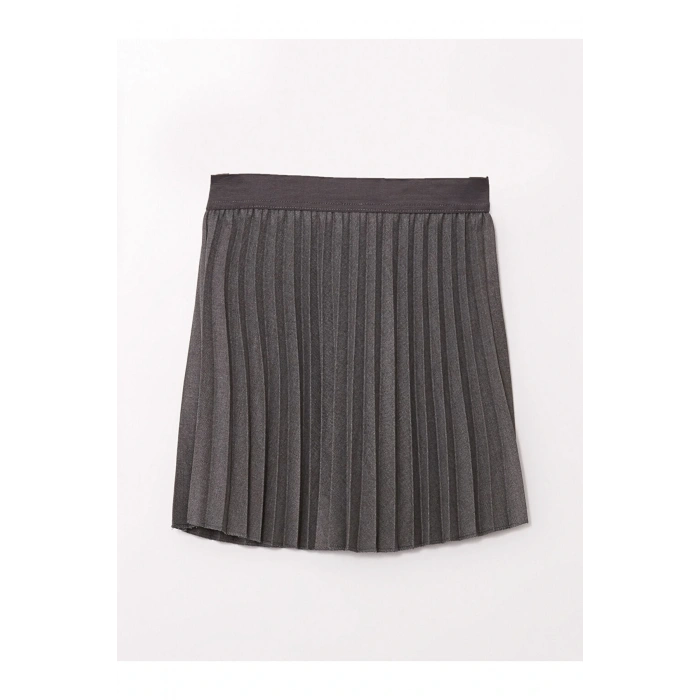 LCW Beli Lastikli Pileli Kız Çocuk Etek