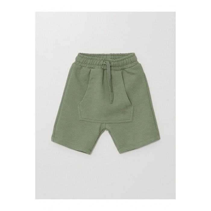 Lcw Bisiklet Yaka Çizgili Erkek Bebek Tişört Ve Şort 2li Takım