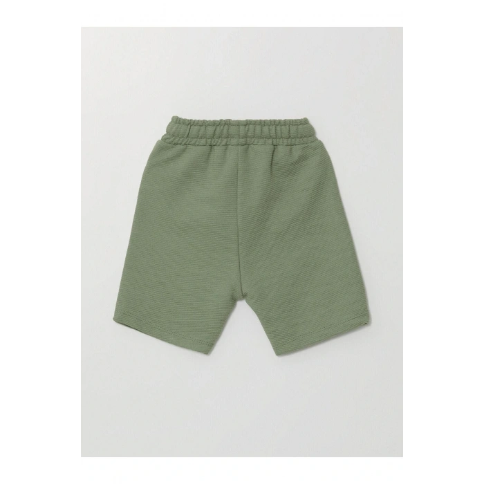 Lcw Bisiklet Yaka Çizgili Erkek Bebek Tişört Ve Şort 2li Takım