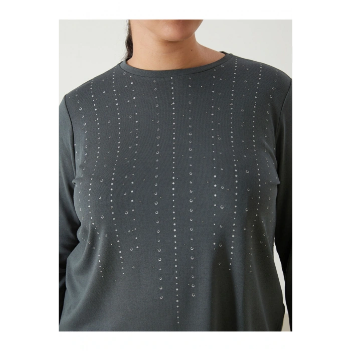 LCW Bisiklet Yaka Desenli Kadın Bluz