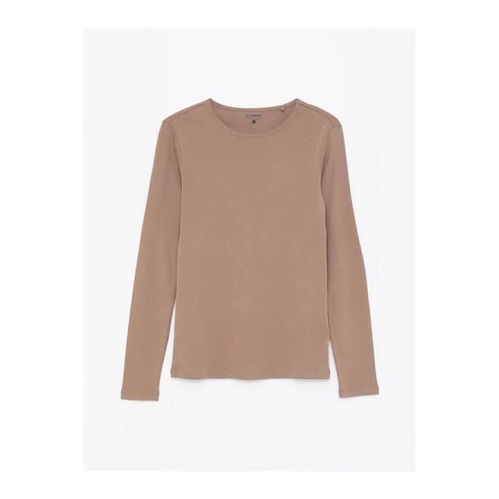 LCW Bisiklet Yaka Düz Uzun Kollu Kadın Body