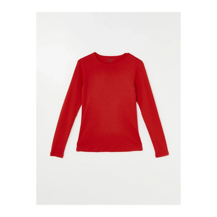 LCW Bisiklet Yaka Düz Uzun Kollu Kadın Body