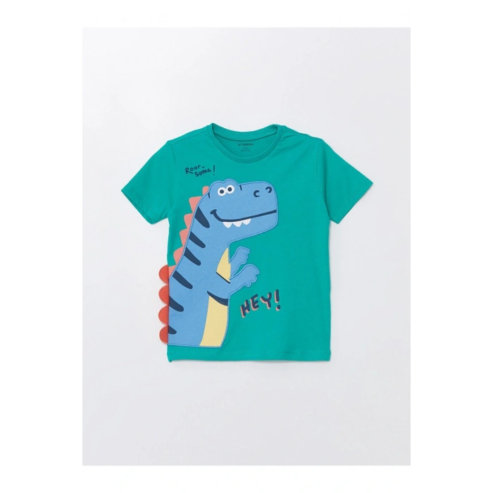 Lcw Bisiklet Yaka Kısa Kollu Nakışlı Erkek Bebek Tişört Ve Şort 2li Takım