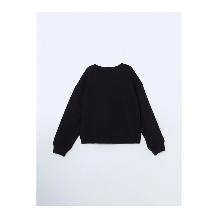 Lcw Bisiklet Yaka Kız Çocuk Sweatshirt