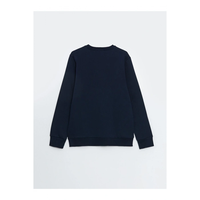 LCW Bisiklet Yaka Uzun Kollu Baskılı Erkek Kalın Sweatshirt