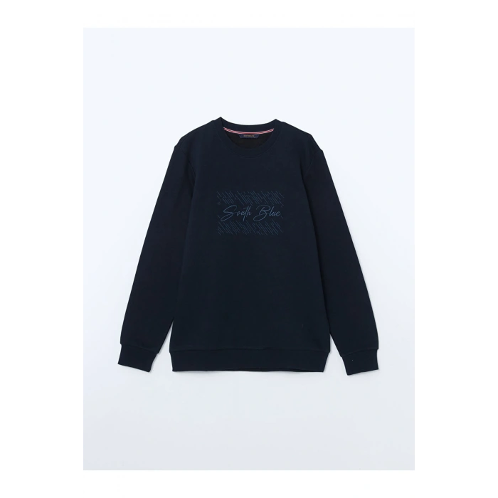 LCW Bisiklet Yaka Uzun Kollu Erkek Sweatshirt