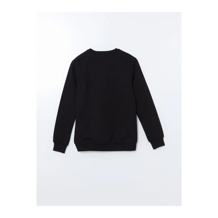 LCW Bisiklet Yaka Uzun Kollu İstanbul Baskılı Erkek Kalın Sweatshirt