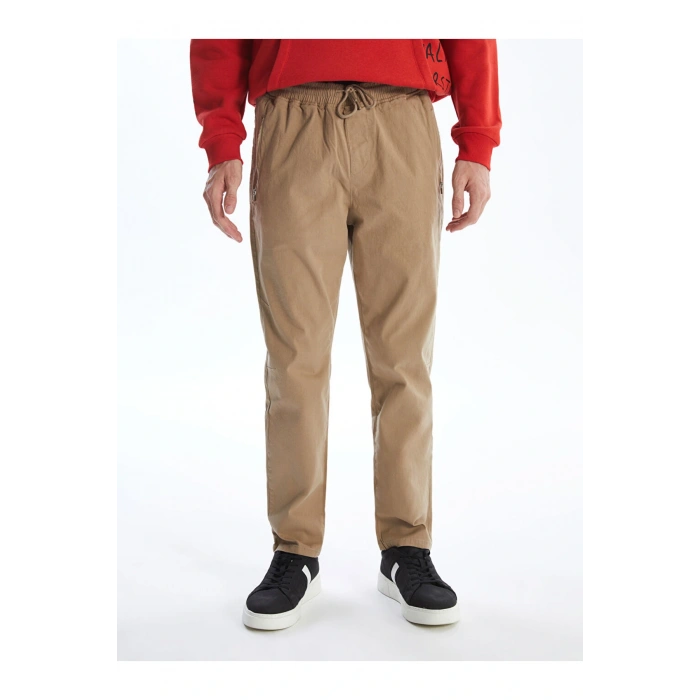 LCW Casual Bej Standart Kalıp Gabardin Erkek Pantolon