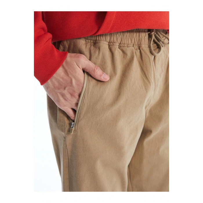 LCW Casual Bej Standart Kalıp Gabardin Erkek Pantolon
