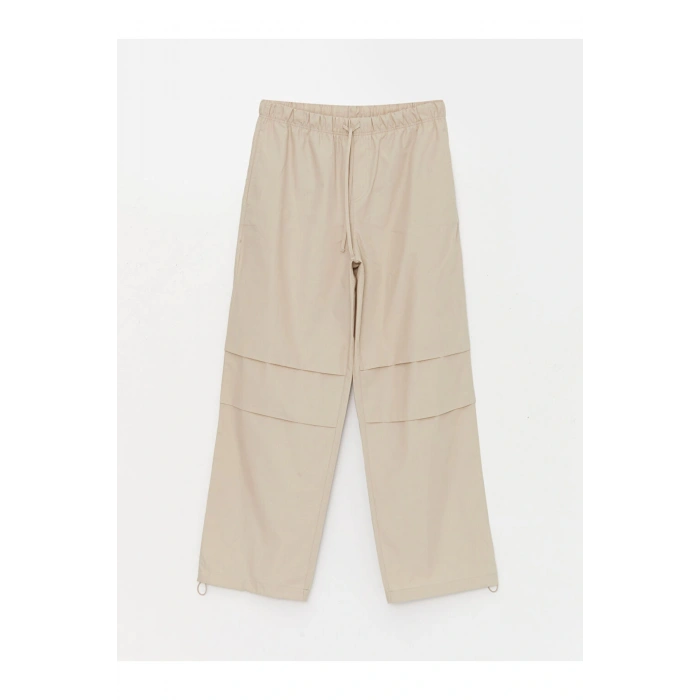 LCW Casual Kadın Beli Lastikli Düz Paraşüt Pantolon