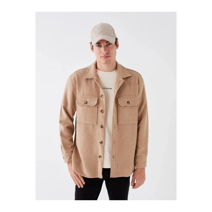 LCW Casual Rahat Kalıp Uzun Kollu Erkek Oduncu Gömlek Ceket