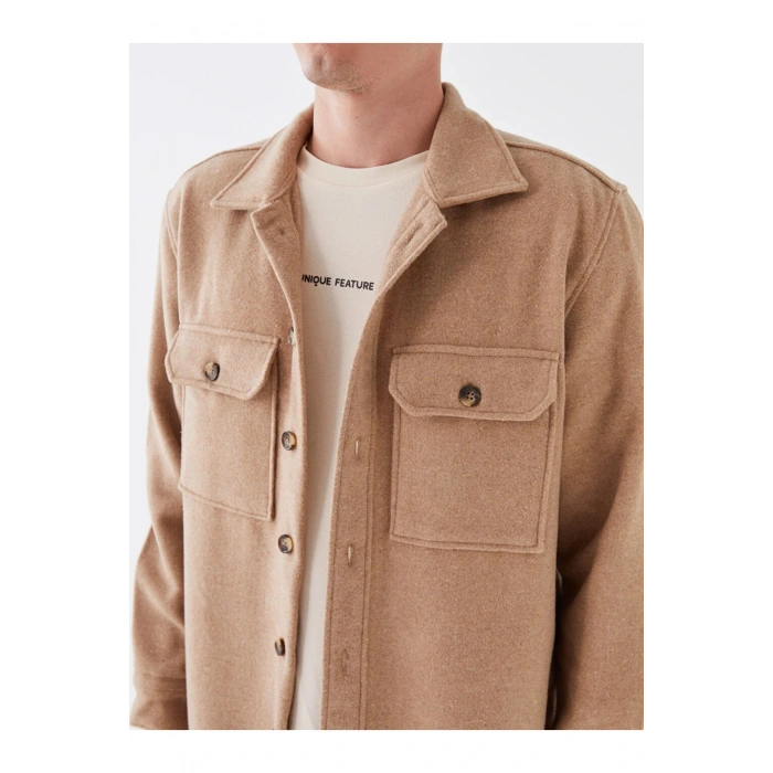 LCW Casual Rahat Kalıp Uzun Kollu Erkek Oduncu Gömlek Ceket