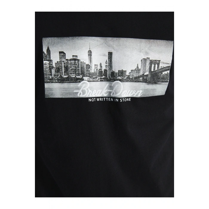 LCW Casual Bisiklet Yaka Kısa Kollu Baskılı Penye Erkek Tişört