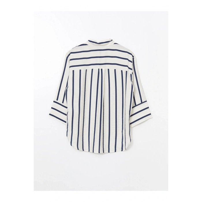 LCW Çizgili Oversize Kadın Gömlek