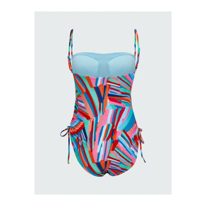 LCW DREAM Karışık Desenli Dikişli Pedli Kadın Mayo