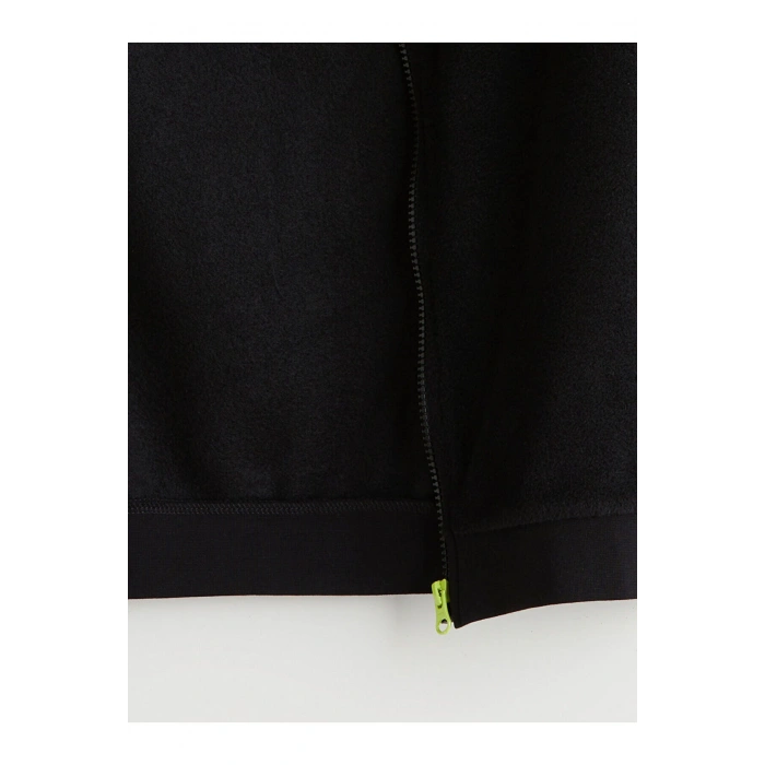 LCW DREAMSiyah Dik Yaka Polar Erkek Çocuk Yelek