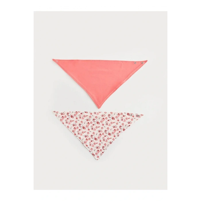 LCW ECO Baskılı Kız Bebek Mama Önlüğü 2li