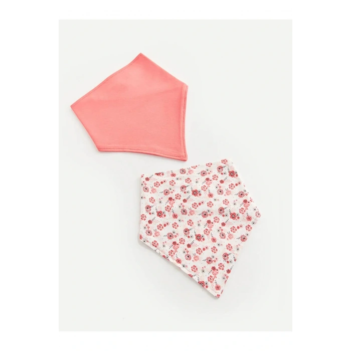 LCW ECO Baskılı Kız Bebek Mama Önlüğü 2li