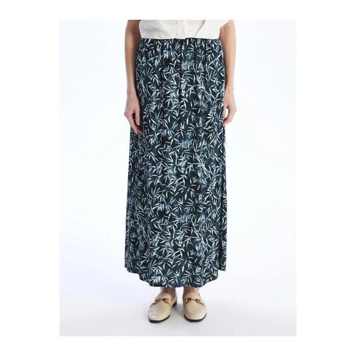 LCW Grace Beli Lastikli Desenli Belmando Kadın Etek