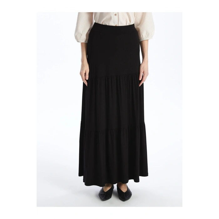 LCW Grace Beli Lastikli Düz A Kesim Kadın Etek