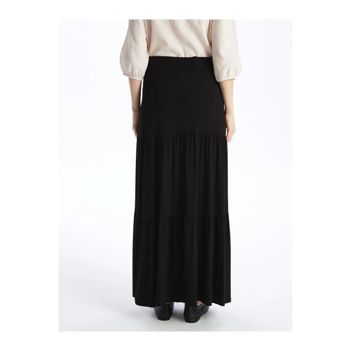 LCW Grace Beli Lastikli Düz A Kesim Kadın Etek