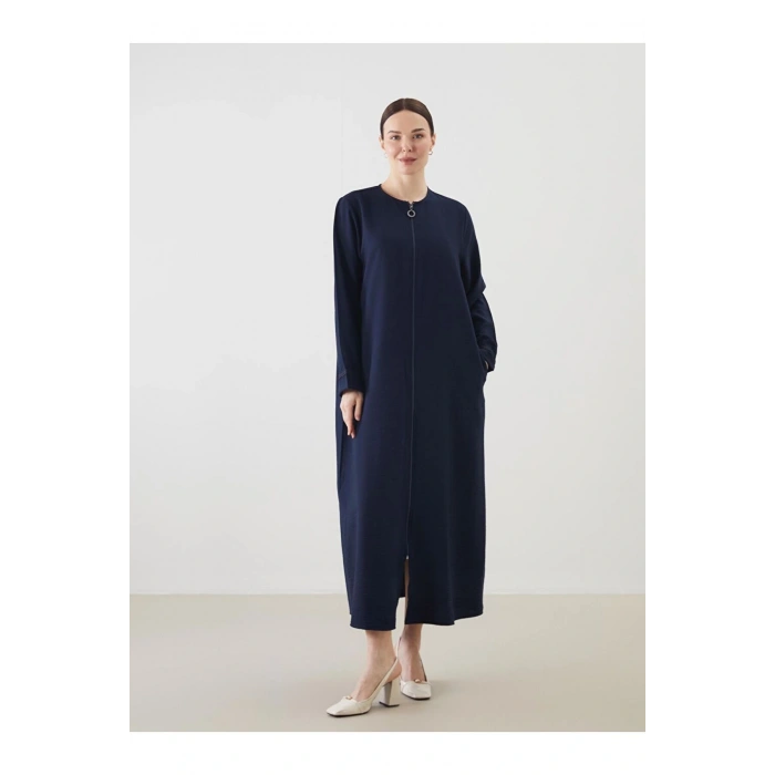 LCW Grace Bisiklet Yaka Keten Görünümlü Kadın Ferace