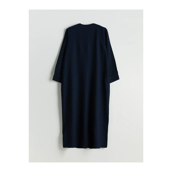 LCW Grace Bisiklet Yaka Keten Görünümlü Kadın Ferace