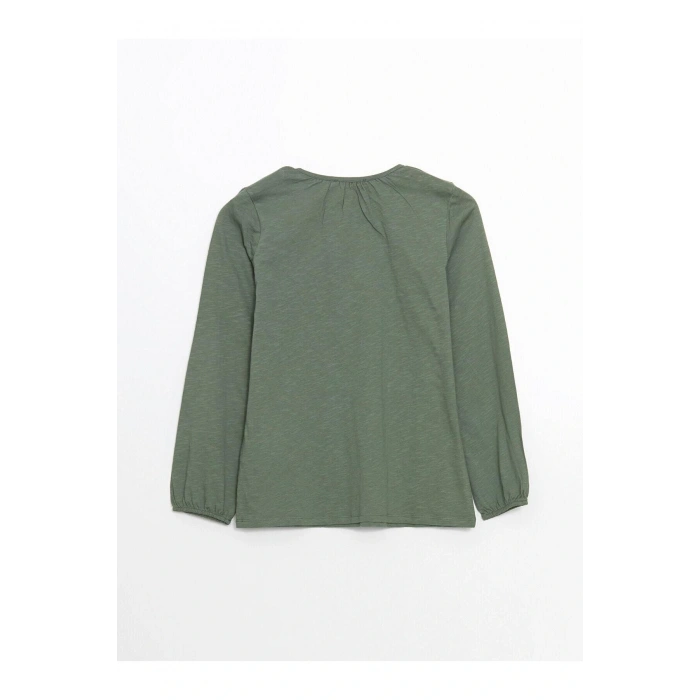 LCW Grace Bisiklet Yaka Nakışlı Kadın Tişört (S5)