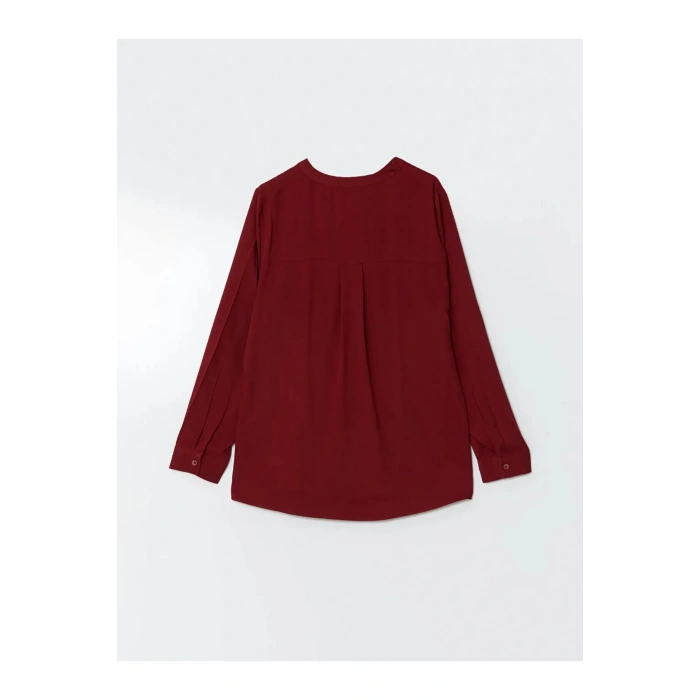 LCW Grace Bordo Kaçık Yaka Kadın Bluz