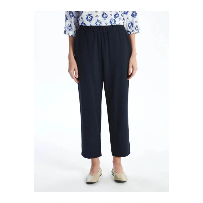 LCW Grace Lacivert Beli Lastikli Kadın Pantolon