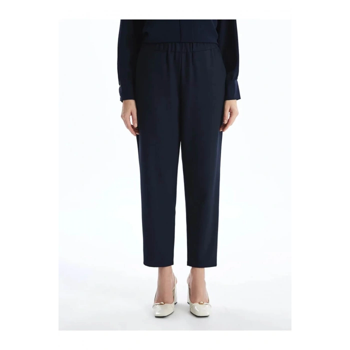 LCW Grace Lacivert Beli Lastikli Kadın Pantolon