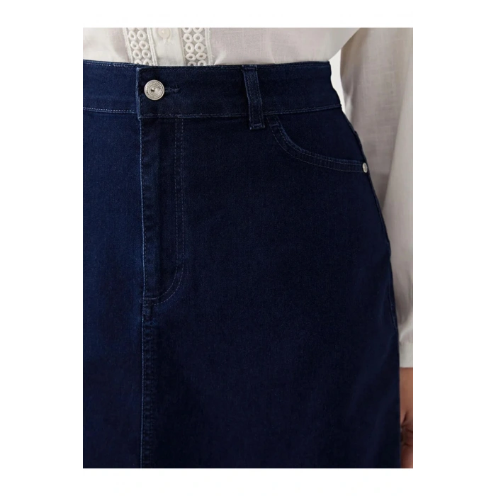 LCW Grace Mavi Standart Fit Kadın Jean Etek