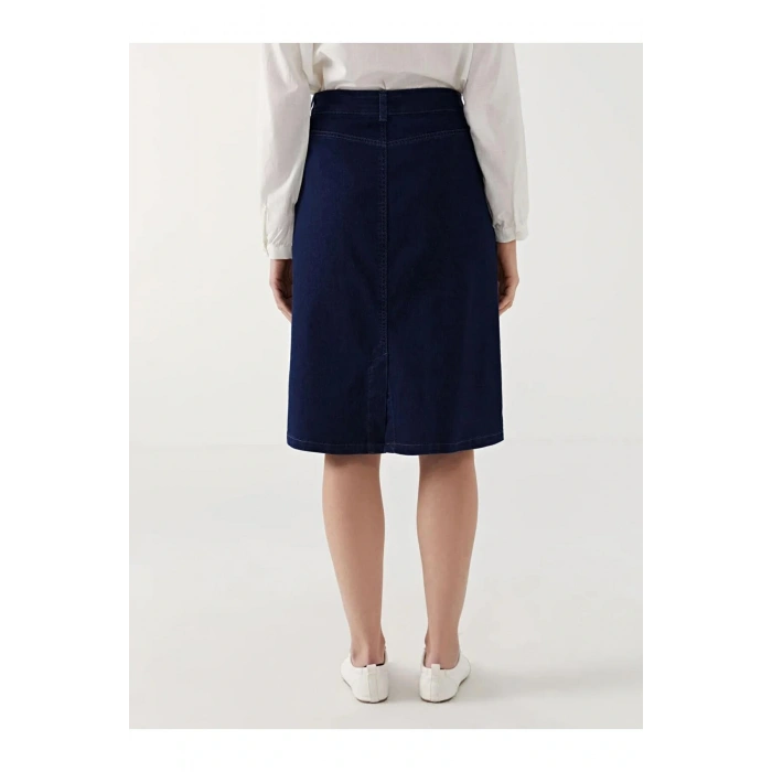 LCW Grace Mavi Standart Fit Kadın Jean Etek