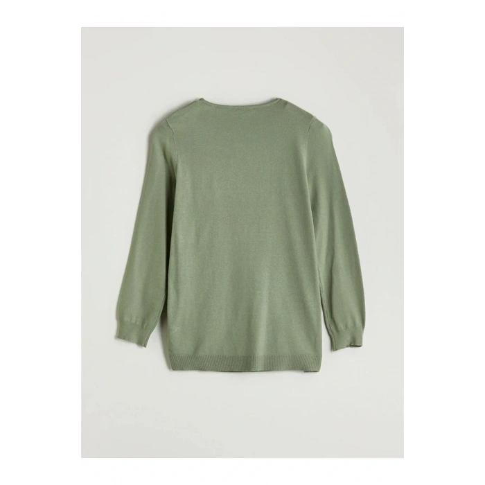 LCW GraceHaki Bisiklet Yaka Kadın Triko Kazak