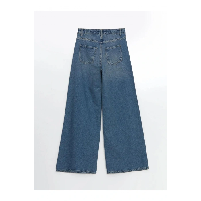 LCW Jeans Indigo Baggy Fit Kadın Jean Pantolon