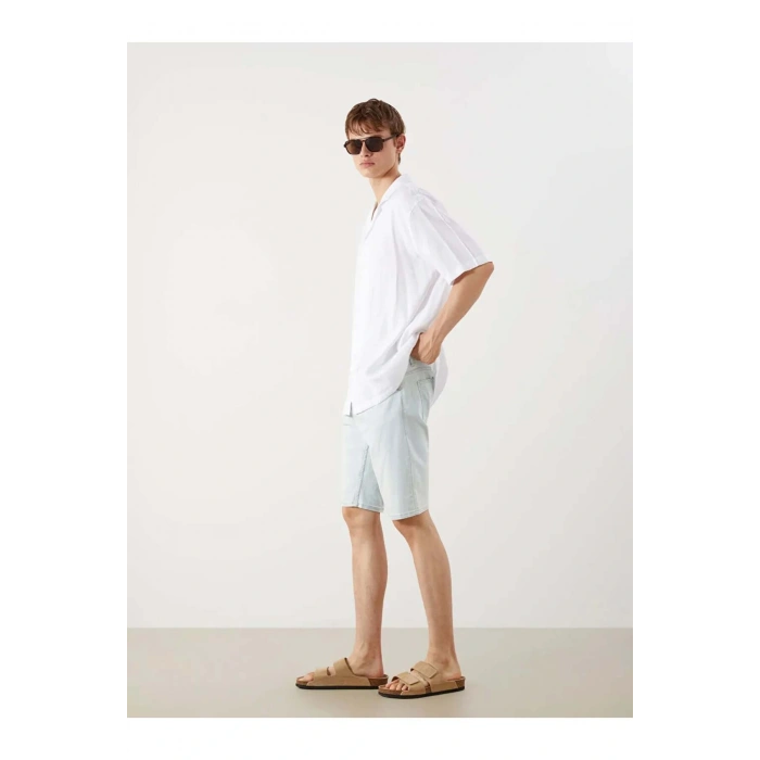 LCW Jeans Indigo Süper Skinny Fit Erkek Jean Şort