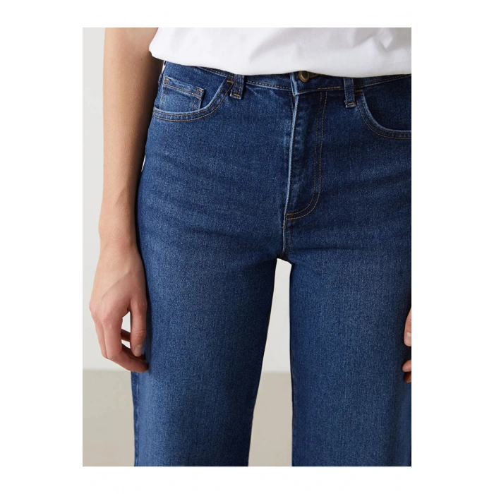 LCW Jeans İndigo Wideleg Kadın Jean Pantolon