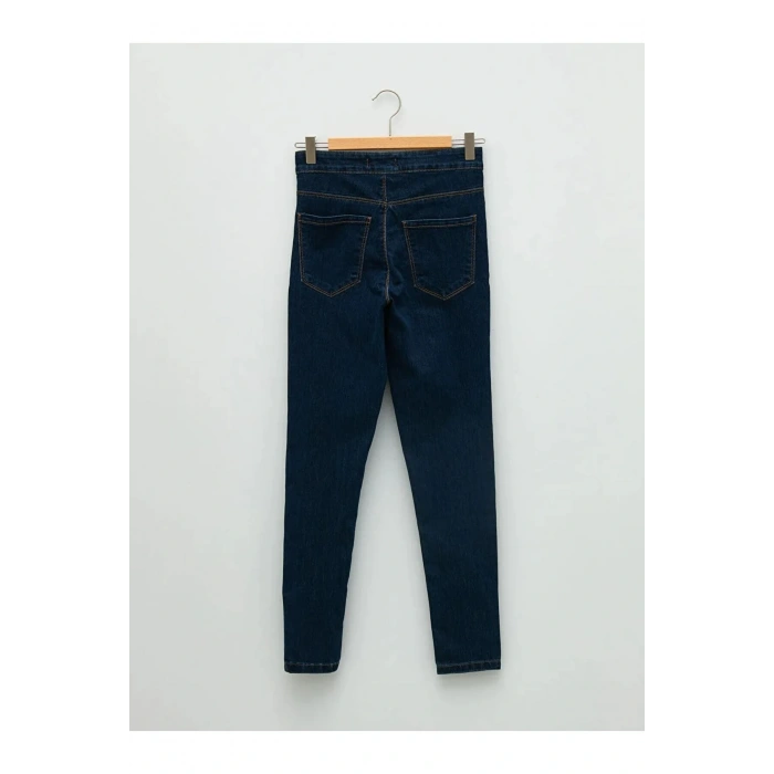 LCW Jeans Indigo Yüksek Bel Jüpiter Süper Skinny Fit Kadın Jean Pantolon
