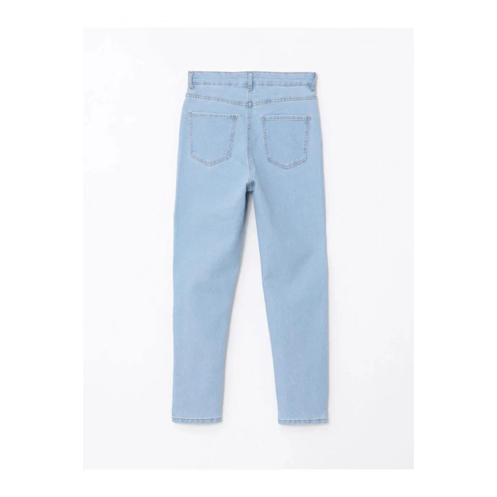 LCW Jeans İndigo Yüksek Bel Slim Fit Kadın Jean Pantolon
