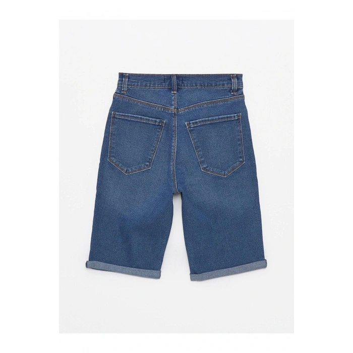LCW Jeans Normal Bel Bermuda Fit Kadın Jean Şort