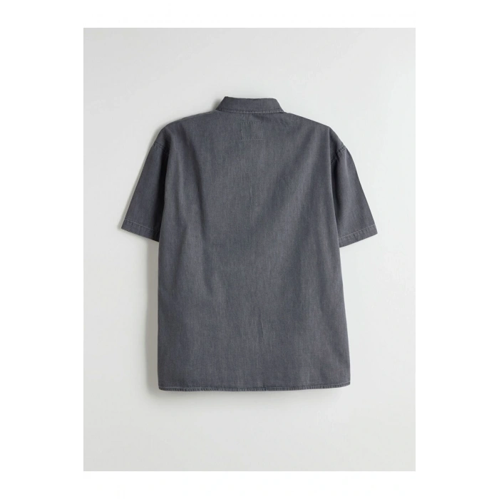 LCW Jeans Rahat Kalıp Kısa Kollu Erkek Jean Gömlek