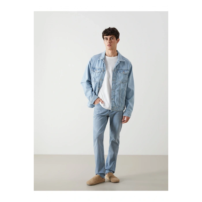 LCW Jeans Standart Kalıp Erkek Jean Ceket