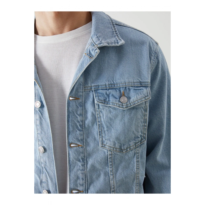 LCW Jeans Standart Kalıp Erkek Jean Ceket