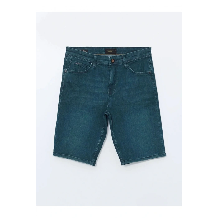 LCW Jeans Yeşil Slim Fit Erkek Jean Şort