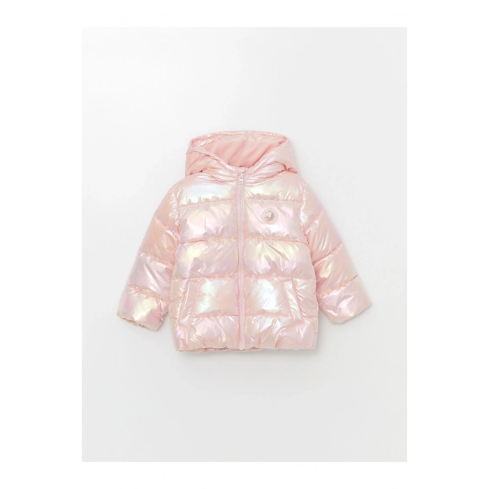 Lcw Kapüşonlu Kız Bebek Şişme Mont