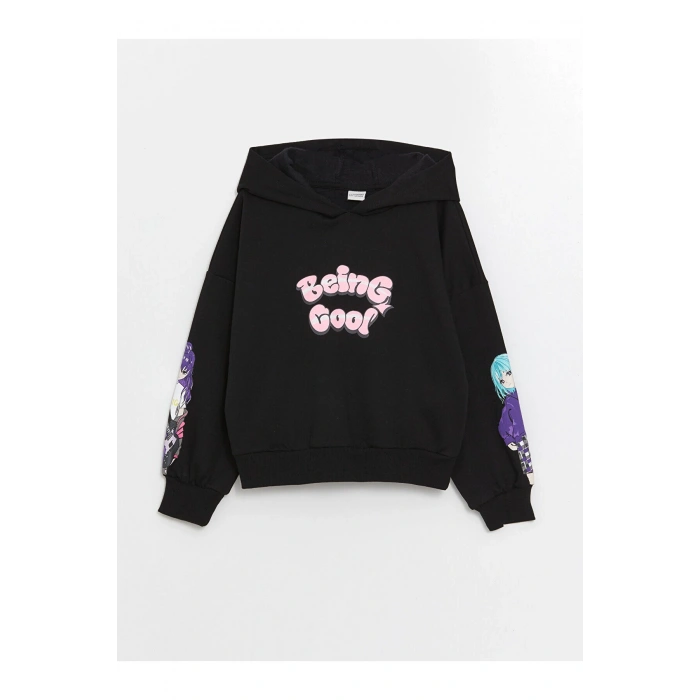 Lcw Kapüşonlu Kız Çocuk Kalın Sweatshirt