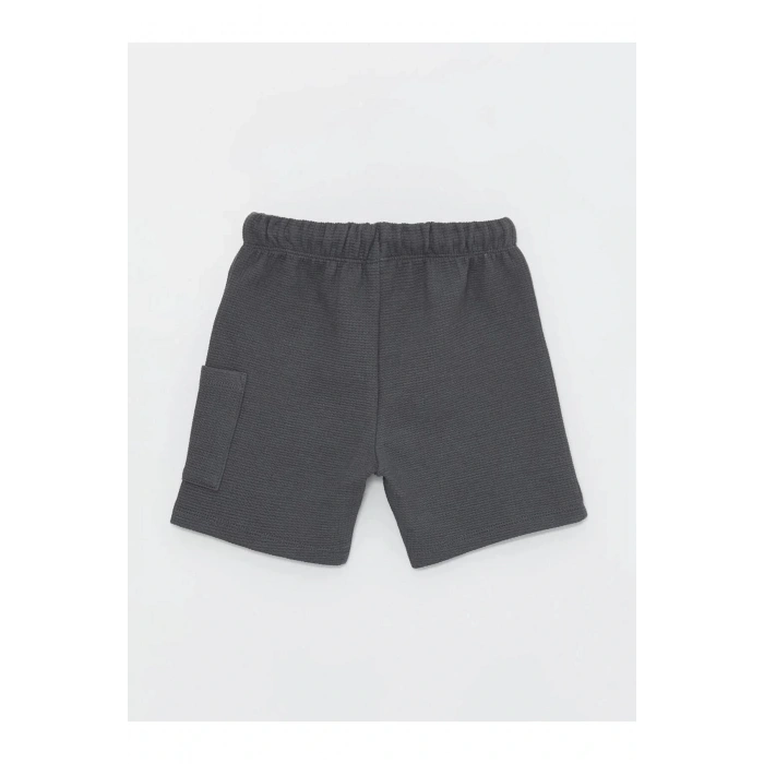 LCW Kids Antrasit Beli Lastikli Basic Erkek Bebek Şort