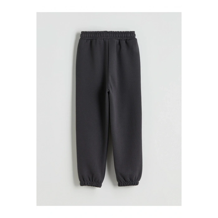 LCW Kids Antrasit Beli Lastikli Basic Erkek Çocuk Eşofman Altı