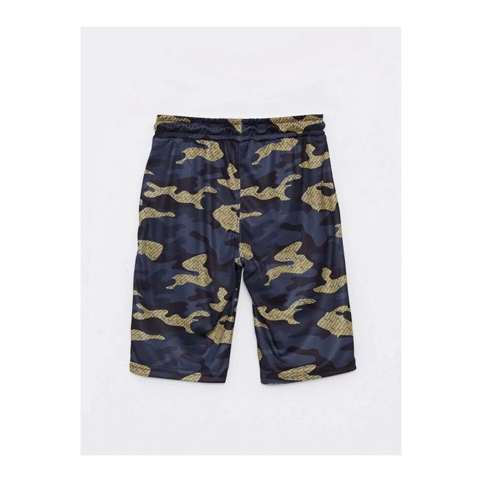 LCW Kids Antrasit Beli Lastikli Kamuflaj Desenli Erkek Çocuk Roller