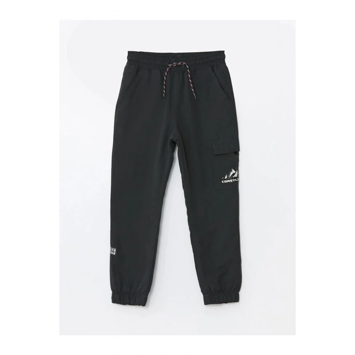 LCW Kids Antrasit Beli Lastikli Polar Astarlı Erkek Çocuk Pantolon